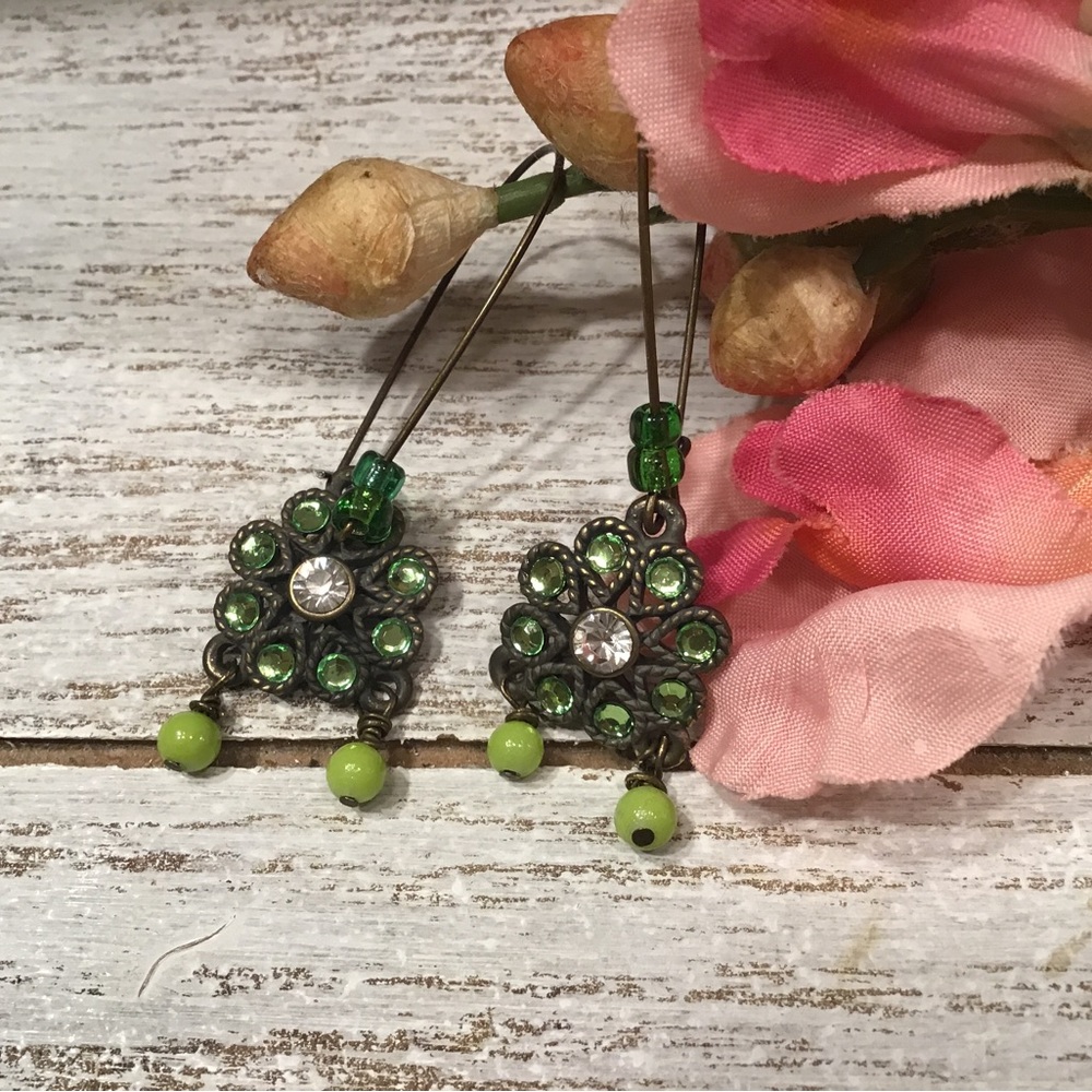 Green Earrings